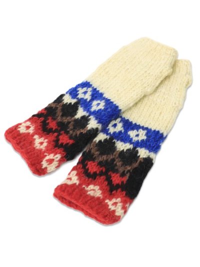 画像2: sublimeroe HAND KINT NORDIC GLOVE RED MIX
