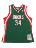【送料無料】MITCHELL & NESS DARK JERSEYJERSEY BUCKS 13-14 #34 G.ANTETOKOUNMPO