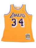 【送料無料】MITCHELL & NESS SWINGMAN JERSEY LAKERS 96-97 #34 SHAQUILLE O'NEAL