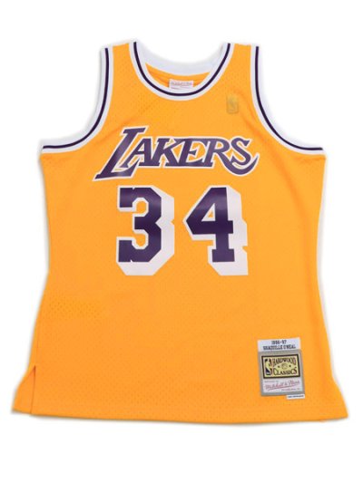 画像1: 【送料無料】MITCHELL & NESS SWINGMAN JERSEY LAKERS 96-97 #34 SHAQUILLE O'NEAL