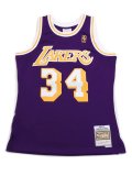 【送料無料】MITCHELL & NESS SWINGMAN JERSEY LAKERS 96-97 #34 SHAQUILLE O'NEAL
