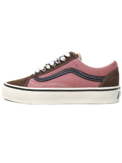 画像1: 【送料無料】VANS LX OLD SKOOL SUEDE BROWN/PINK