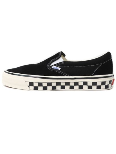 画像1: 【送料無料】VANS LX CLASSIC SLIP-ON 98 CHCKRBRD SIDEWALL BLACK/MARSHMALLOW