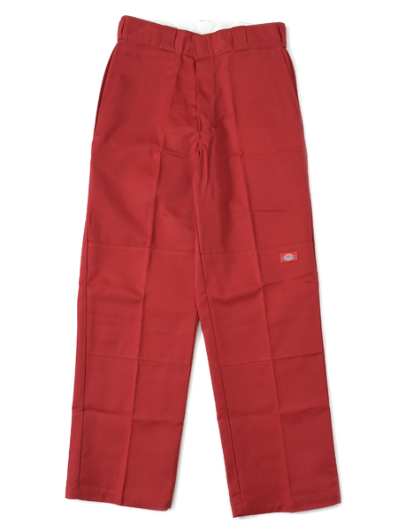 DICKIES DOUBLE KNEE WORK PANTS-RED - FIVESTAR