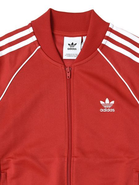 adidas sst track top red