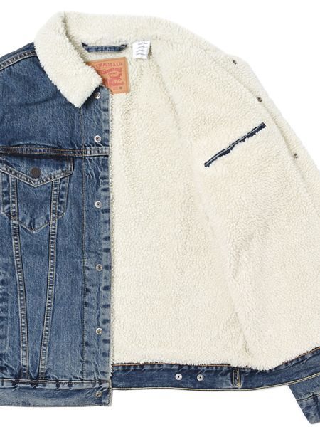 go set sherpa trucker denim jacket