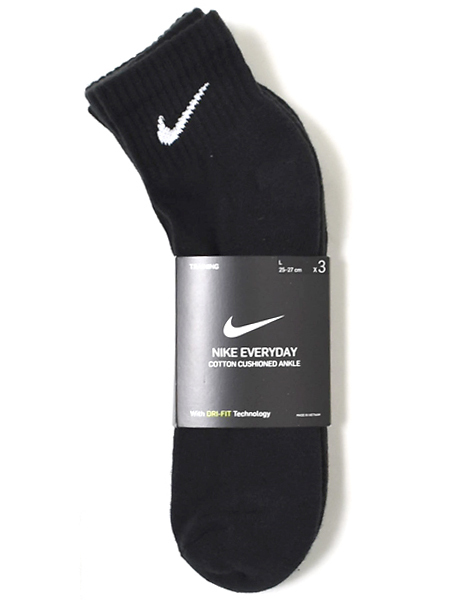 NIKE 3P EVERYDAY CUSHION QUARTER SOCKS