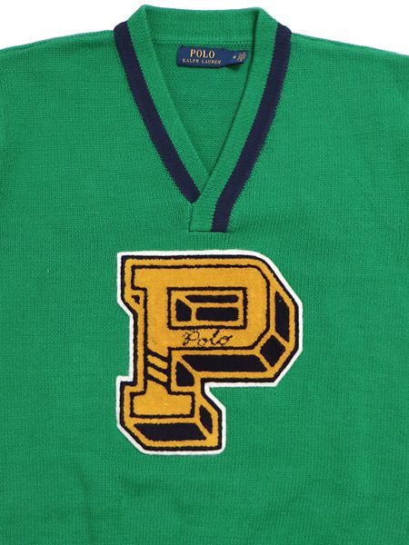 polo letterman sweater