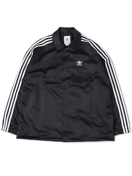adidas satin coach jacket