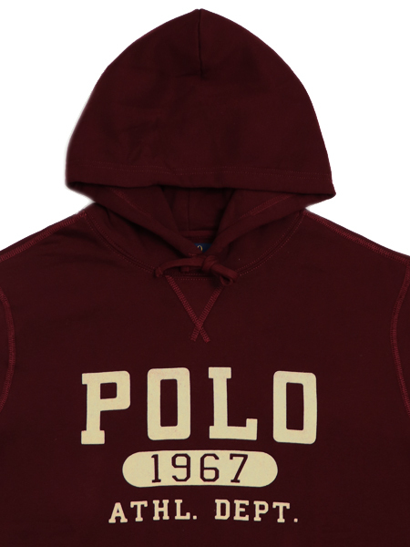 burgundy polo ralph lauren hoodie