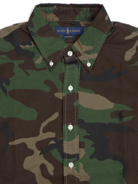 classic fit camo oxford shirt