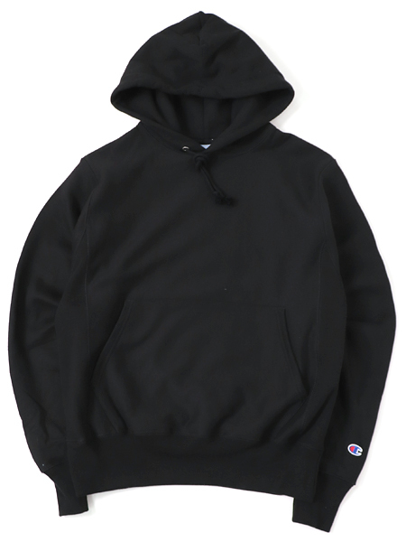 CHAMPION REVERSE WEAVE PO HOOD-BLACK 