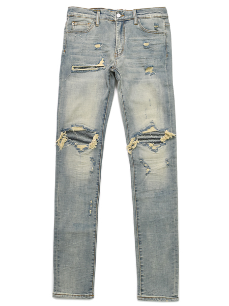 【送料無料】mnml X162 STRETCH DENIM BLUE