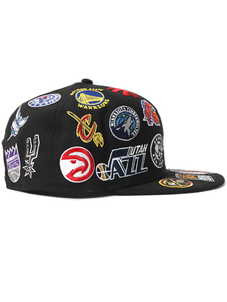 new era nba all over logo jacket