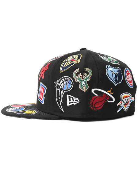 new era nba all over logo jacket