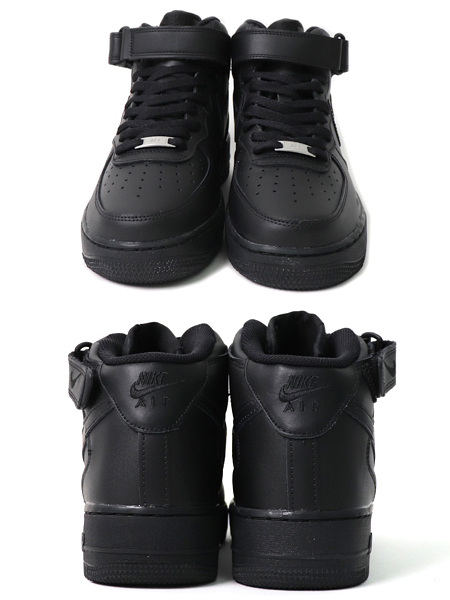 nike air force 1 mid 07 all black