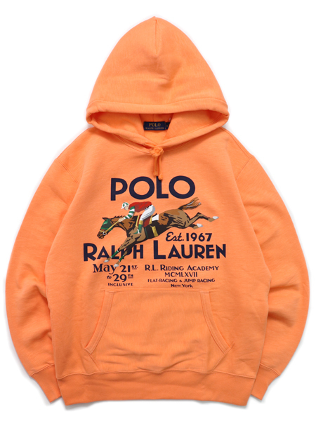 polo hoodie orange