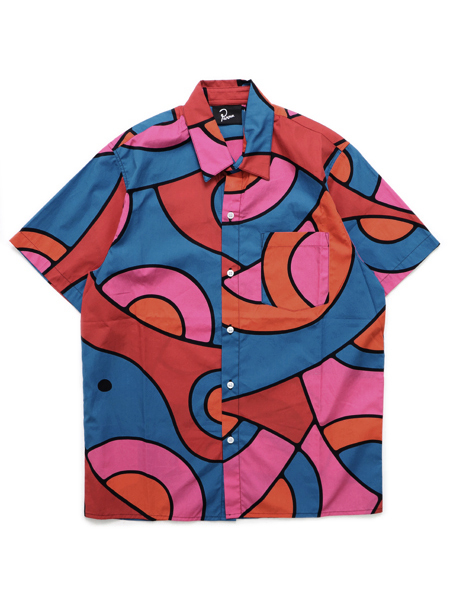multi pattern shirt