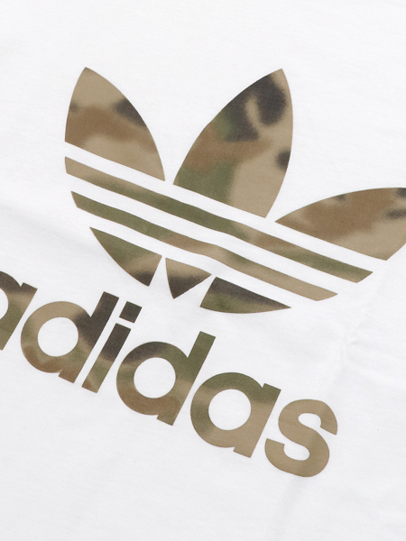 SALE】ADIDAS CAMO TREFOIL TEE-WHITE/WILD PINE MEL - FIVESTAR