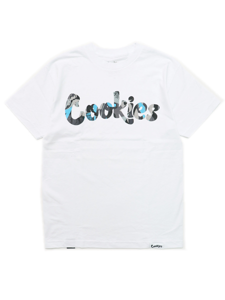 【SALE】COOKIES CLOTHING CORSICA LOGO FILL 1 TEE WHITE/BLACK