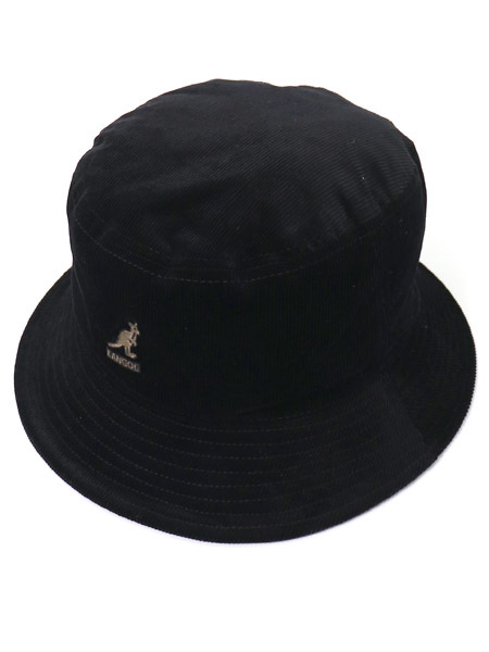 【SALE】KANGOL CORD BUCKET BLACK