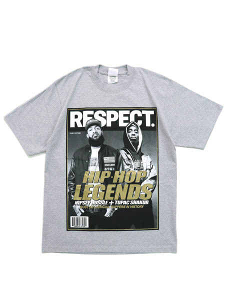 STREET WEAR SUPPLY TUPAC NIPSEY HIP HOP LEGENDS RESPECT TEE