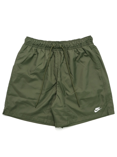 NIKE CLUB FLOW SHORT-MEDIUM OLIVE/WHITE