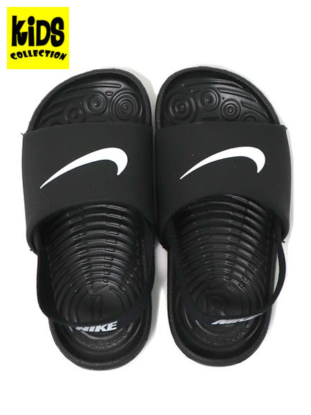 【KIDS】NIKE KAWA SLIDE TD BLACK/WHITE/BLACK