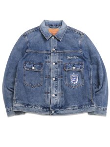 画像2: 【送料無料】LEVI'S ENGLAND FOOTBALL TYPE II JACKET DARK WASH (2)
