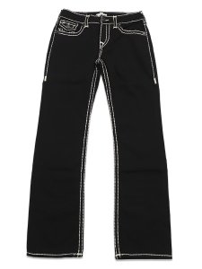 画像2: 【送料無料】TRUE RELIGION BILLY SUPER T FLAP BOOTCUT JEAN 34" BODY RINSE BLACK (2)