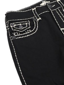 画像3: 【送料無料】TRUE RELIGION BILLY SUPER T FLAP BOOTCUT JEAN 34" BODY RINSE BLACK (3)