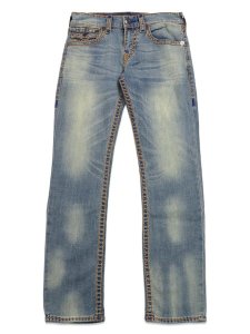 画像2: 【送料無料】TRUE RELIGION RICKY SUPER T FLAP STRAIGHT 34" SEAGRASS MEDIUM WASH (2)