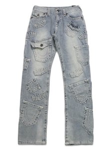 画像2: 【送料無料】TRUE RELIGION RICKY SUPER T MULTI-POCKET STRAIGHT 34" GRENDAL LIGHT WASH (2)