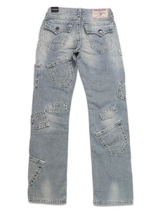 画像1: 【送料無料】TRUE RELIGION RICKY SUPER T MULTI-POCKET STRAIGHT 34" GRENDAL LIGHT WASH (1)