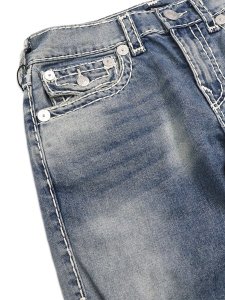 画像3: 【送料無料】TRUE RELIGION RICKY SUPER T FLAP STRAIGHT 34" LIGHTING MEDIUM WASH (3)