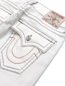 画像5: 【送料無料】TRUE RELIGION ROCCO BIG T FLAP SKINNY 32" OPTIC WHITE (5)