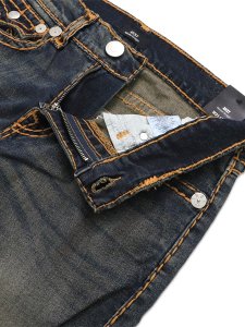 画像4: 【送料無料】TRUE RELIGION RICKY SUPER T FLAP STRAIGHT 34" DECADENCE DARK WASH (4)