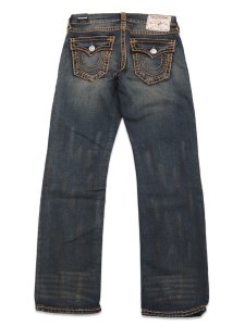 画像1: 【送料無料】TRUE RELIGION RICKY SUPER T FLAP STRAIGHT 34" DECADENCE DARK WASH (1)