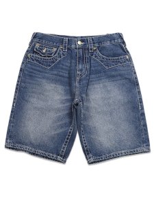 画像2: 【送料無料】TRUE RELIGION BOBBY BIG T FLAP BAGGY SHORT SHATTERED DK INDIGO W (2)