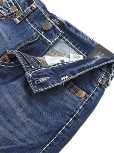 画像4: 【送料無料】TRUE RELIGION RICKY SUPER T FLAP 34" CITY WEST FADE DARK WASH (4)