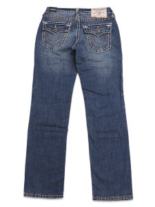画像1: 【送料無料】TRUE RELIGION RICKY SUPER T FLAP 34" CITY WEST FADE DARK WASH (1)