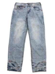 画像2: 【送料無料】TRUE RELIGION BOBBY BIG T REPURPOSED FLAP BAGGY 32" GOLDEN SLOUCH LTW (2)