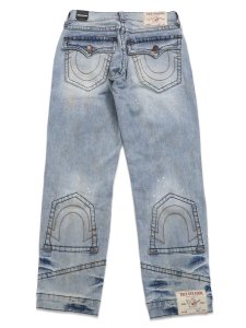 画像1: 【送料無料】TRUE RELIGION BOBBY BIG T REPURPOSED FLAP BAGGY 32" GOLDEN SLOUCH LTW (1)