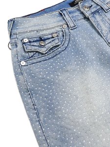 画像3: 【送料無料】TRUE RELIGION BOBBY FLAP SHORT SN CRYSTAL LIGHT SEA FOAM WASH (3)