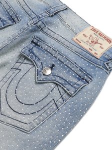 画像5: 【送料無料】TRUE RELIGION BOBBY FLAP SHORT SN CRYSTAL LIGHT SEA FOAM WASH (5)