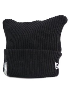画像1: NEW ERA SQUARE RIB KNIT BLACK (1)