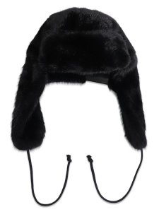 画像3: NEW ERA SHAGGY KNIT TRAPPER BLACK (3)