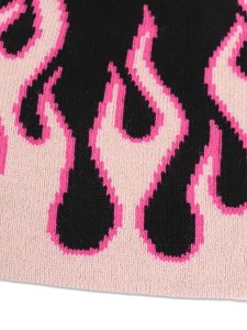 画像3: NEW ERA BASIC BEANIE FLAME BLACK/PINK (3)