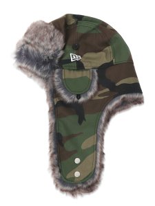 画像1: NEW ERA TRAPPER BASIC WOODLAND CAMO (1)
