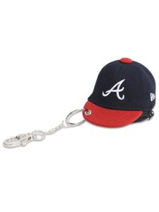 画像1: NEW ERA MINI CAP EARPHONE CASE BRAVES NAVY/SCARLET (1)